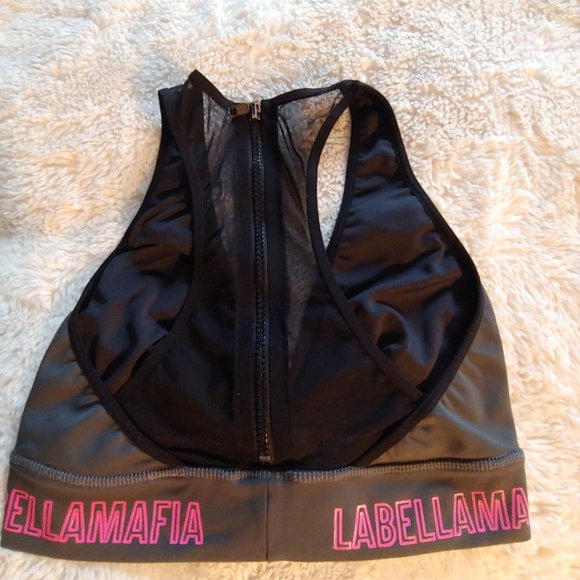 Labella Mafia womans grey  workout top - Picture 2 of 7